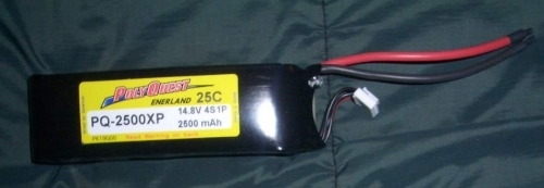 PQ-2500XP Batterie Accus LIPO Polyquest 4S1P